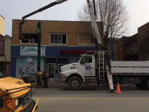 Drywall Barn Boom Truck Delivery - Second Story