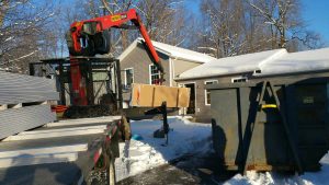 Image of Boom Truck Drywall Delivery